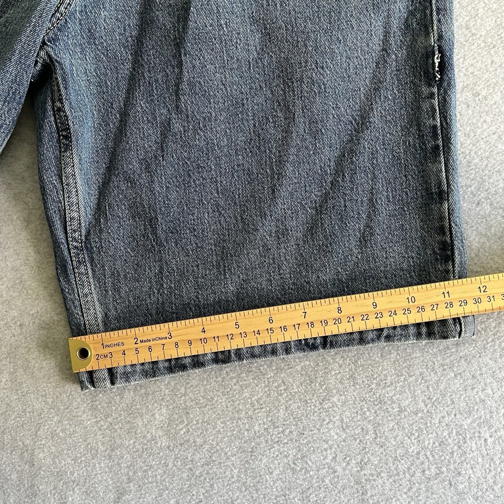 Hollister Y2K Denim Carpenter Shorts Mens 32 Distressed Vtg Baggy Jean Skater - Picture 9 of 12